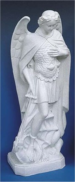 Saint Michael The Archangel Statue Faux Granite